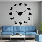 Frameless Giant Wall Clock with Mirror Effect
