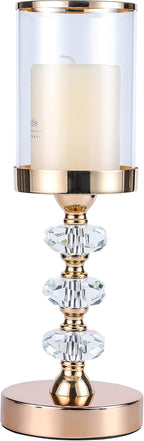 Crystal Candle Holder with Glass Lid