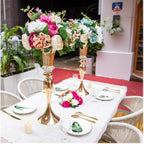 Metal Trumpet Wedding Flower Vases