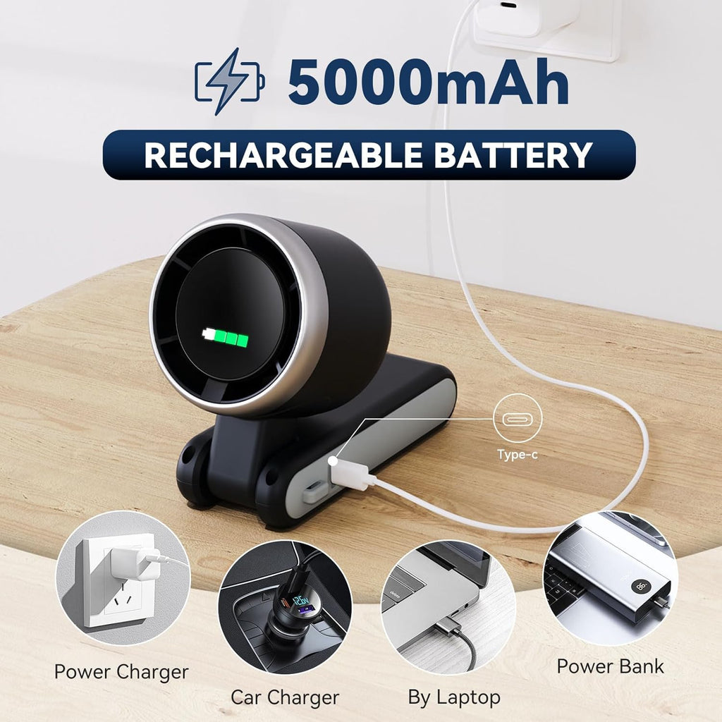 3-in-1 Portable Foldable Handheld Turbo Fan