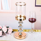 Crystal Candle Holder with Glass Lid