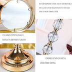Crystal Pillar Candle Holder with Lid