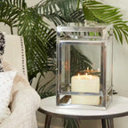 Silver Stainless Steel Candle Lantern