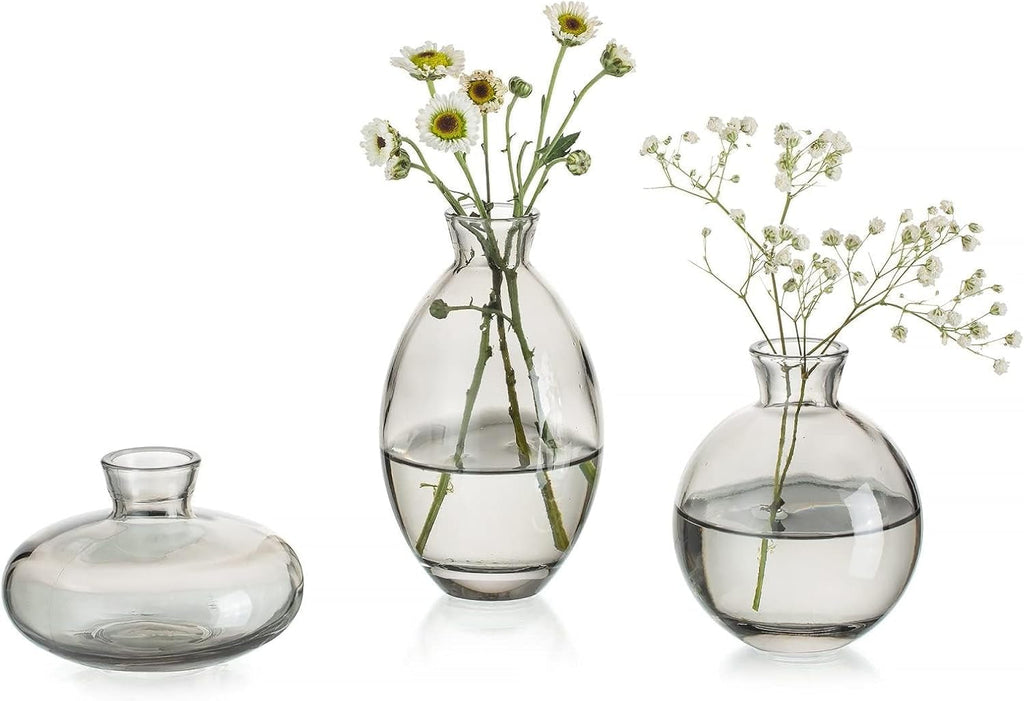 Handmade Cute Gray Small Vases