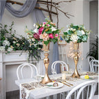 Metal Trumpet Wedding Flower Vases