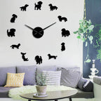 Frameless Giant Wall Clock with Mirror Effect