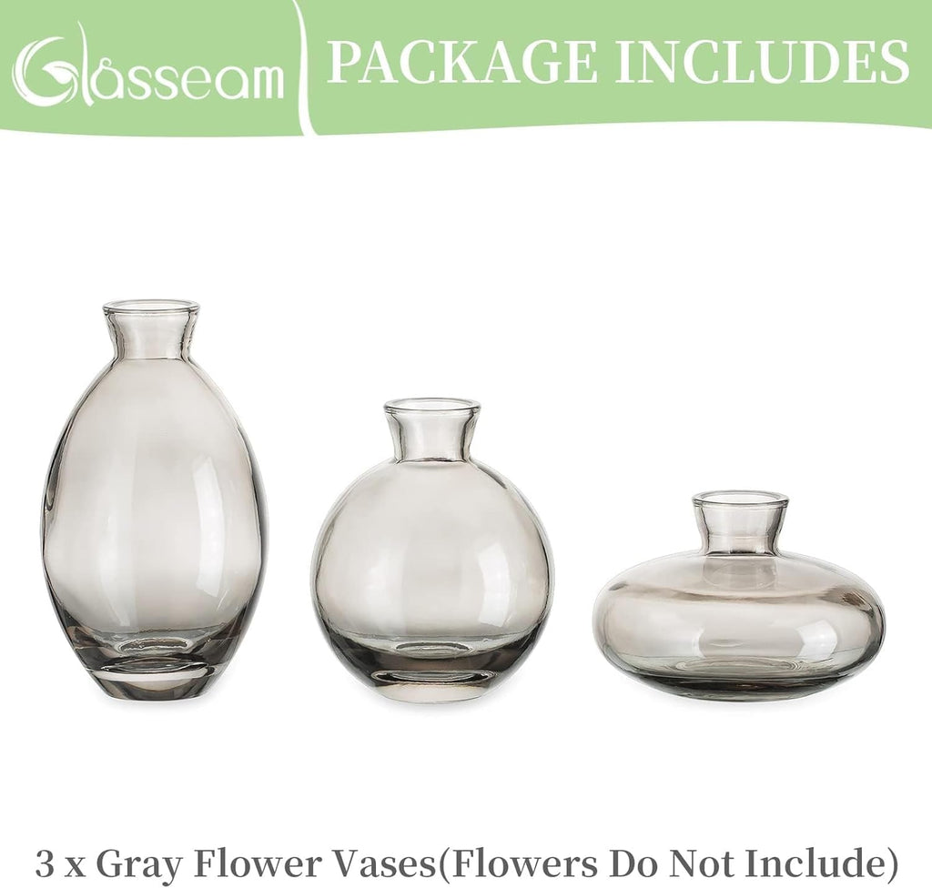 Handmade Cute Gray Small Vases