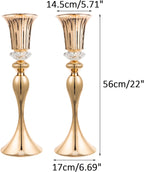 Metal Trumpet Wedding Flower Vases