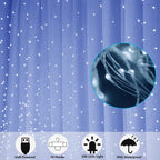 Window Curtain String Lights
