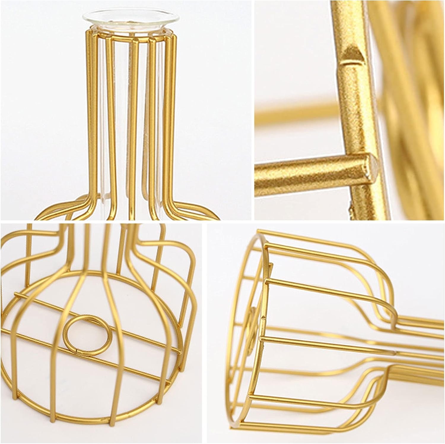 Flower Vases with Iron Art Frame