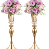 Metal Trumpet Wedding Flower Vases