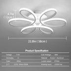 Ceiling Light Fixture with Flower Shape