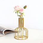 Flower Vases with Iron Art Frame