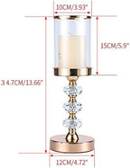 Crystal Candle Holder with Glass Lid
