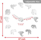 Jungle Animals Elephant DIY Large Wall Clock
